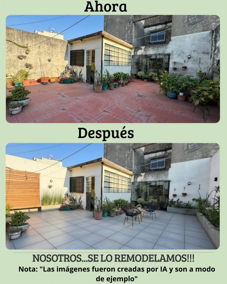Venta ph 5 amb con balcon en Av. Eva Peron 2800, Flores