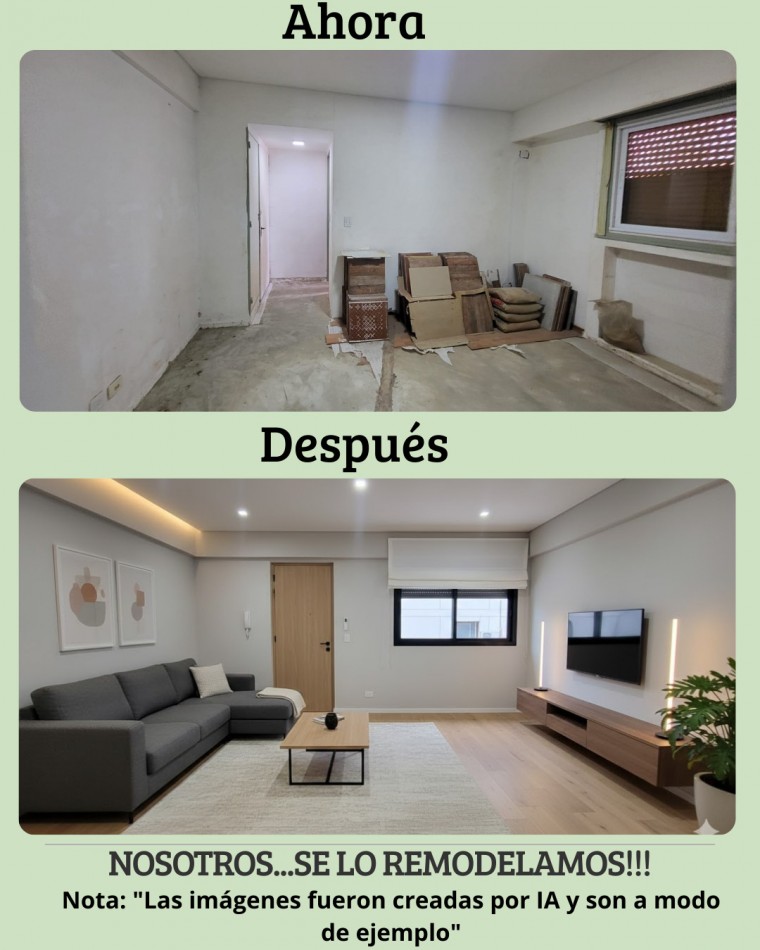 DEPARTAMENTO 3 AMB AL CONTRAFRENTE EN VILLA DEL PARQUE