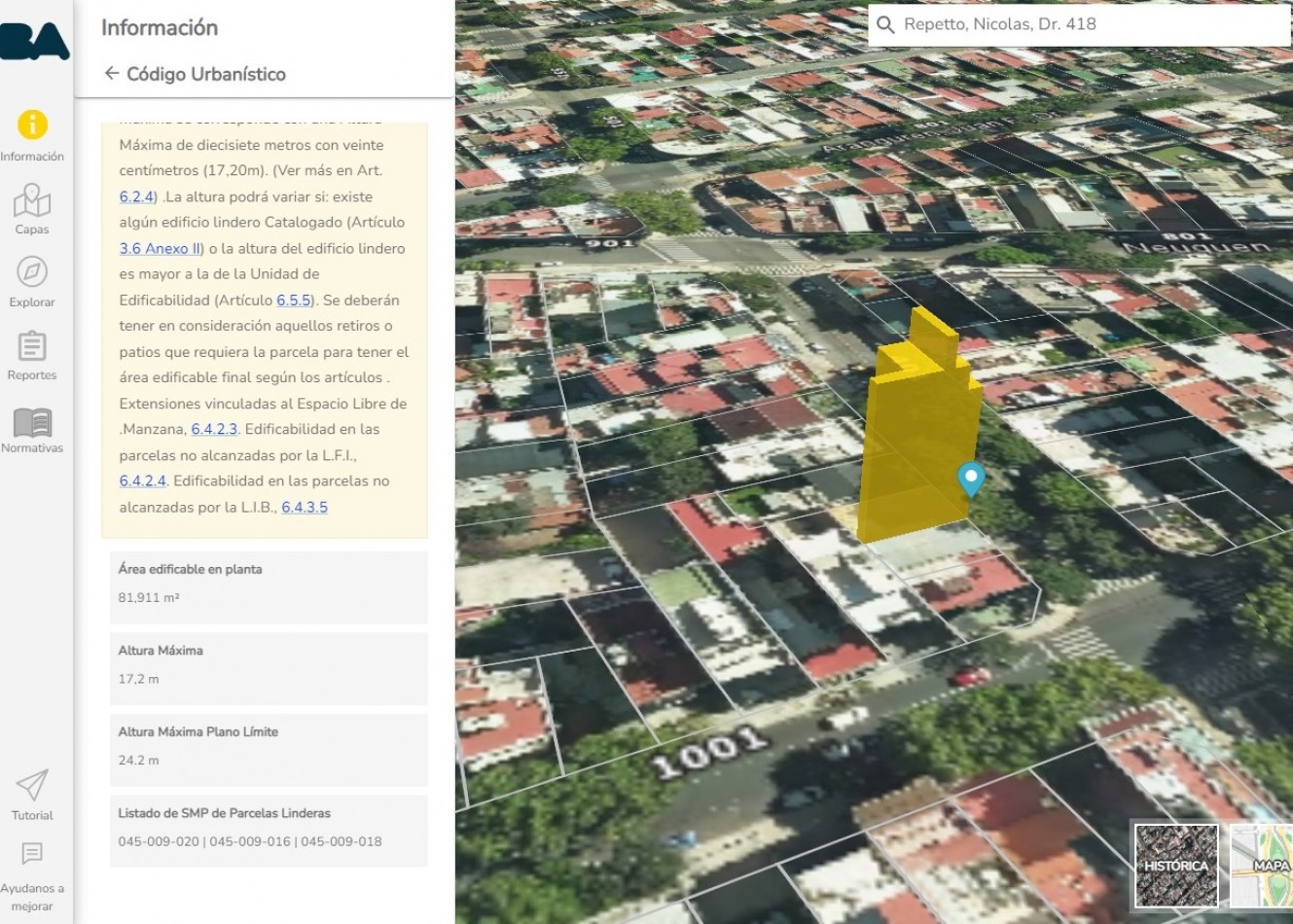 Venta de Lote  en Nicolas Repetto 400, Caballito