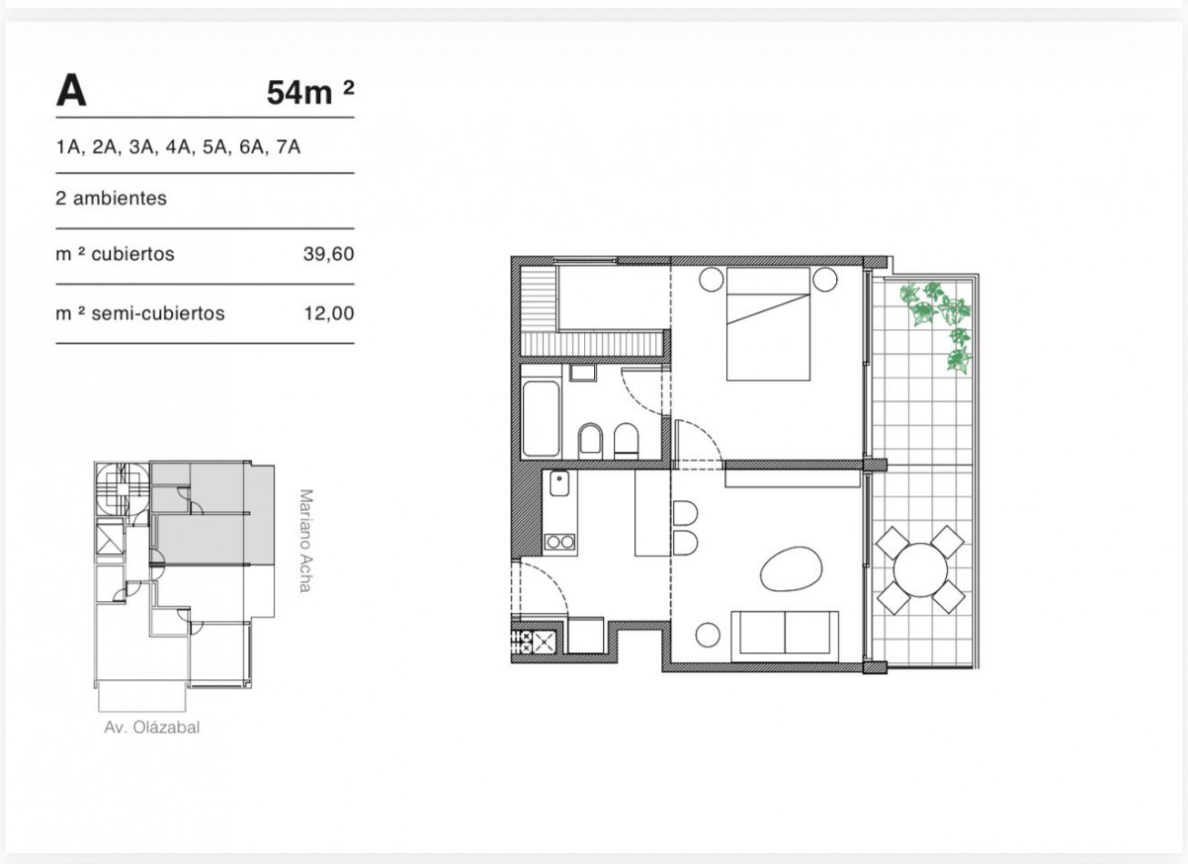 En venta Depto de 2 amb a Estrenar en Villa Urquiza