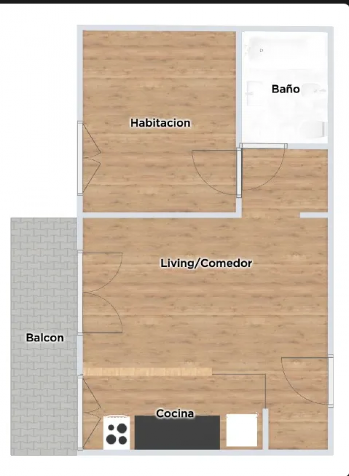 En Venta Depto Reciclado de 2 Amb x Escalera en Caballito