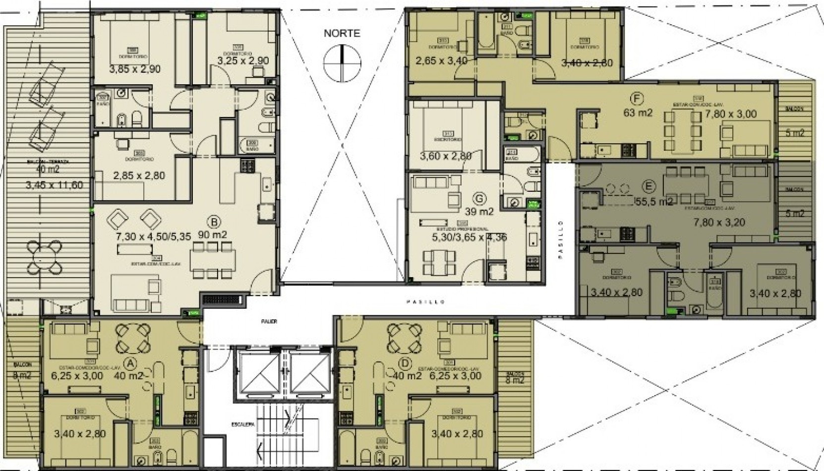 Venta depto 3 amb con balcon en Rio de Janeiro 500, Almagro
