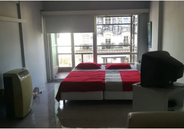 Departamento Monoambiente Sobre Av Santa Fe  En Piso Alto